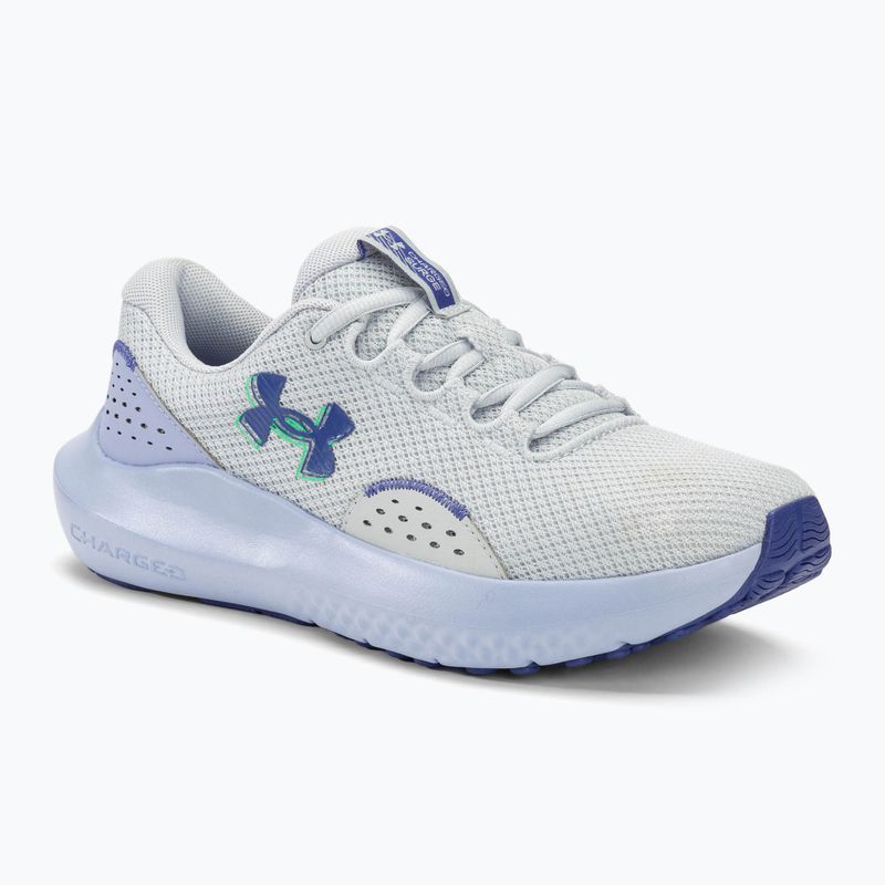Under Armour Charged Surge 4 halo gray/celeste/starlight women's running shoes