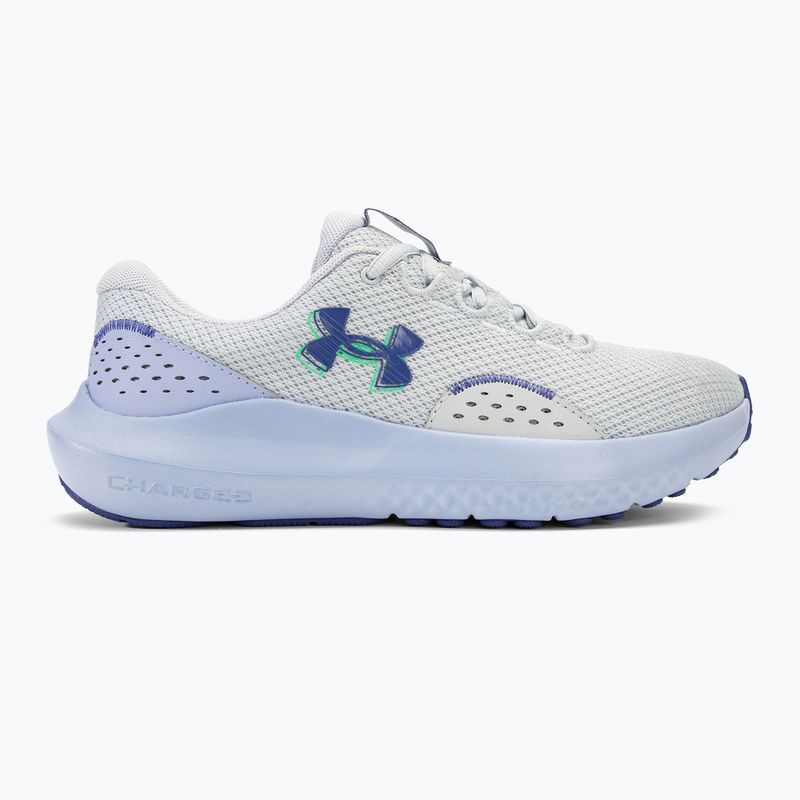 Under Armour Charged Surge 4 halo gray/celeste/starlight women's running shoes 2