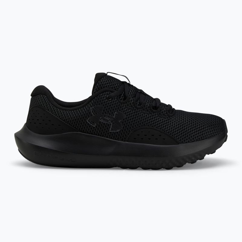 Women's running shoes Under Armour Charged Surge 4 black/black/black 2