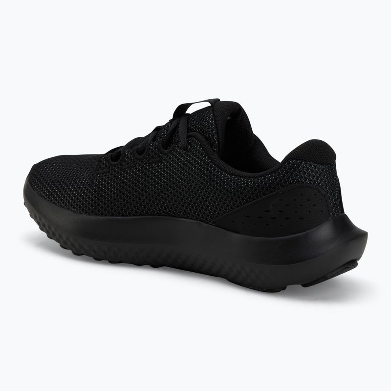 Women's running shoes Under Armour Charged Surge 4 black/black/black 3