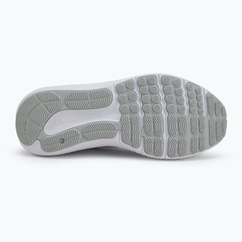 Men's running shoes Under Armour Charged Surge 4 white/halo gray/black 4