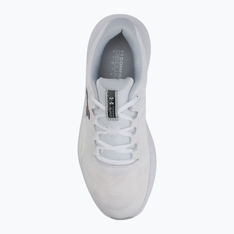 Men's running shoes Under Armour Charged Surge 4 white/halo gray/black 5
