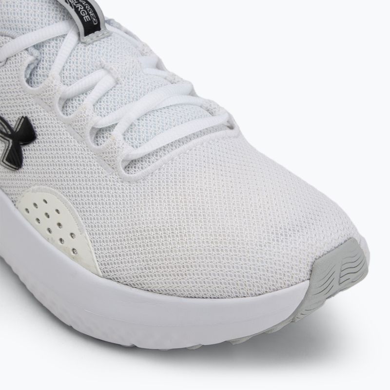 Men's running shoes Under Armour Charged Surge 4 white/halo gray/black 7