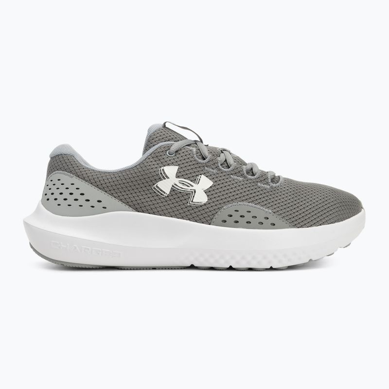 Men's running shoes Under Armour Charged Surge 4 steel/mod gray/white 2