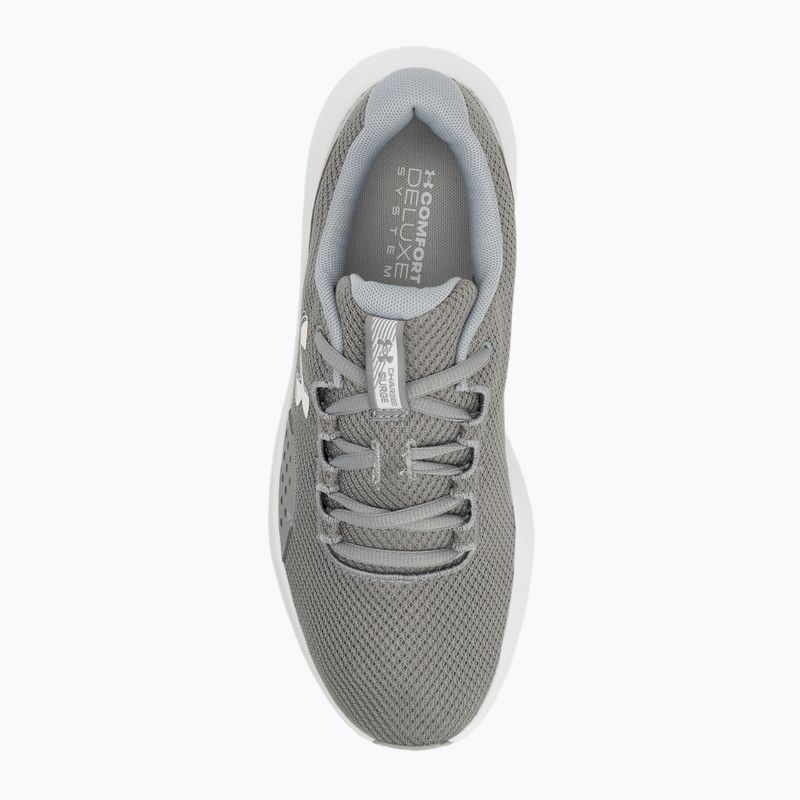 Men's running shoes Under Armour Charged Surge 4 steel/mod gray/white 5