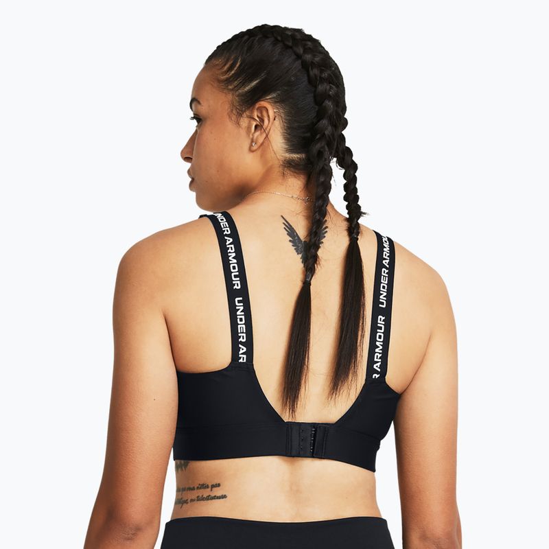 Training bra Under Armour Infinity High 2.0 black/white 2
