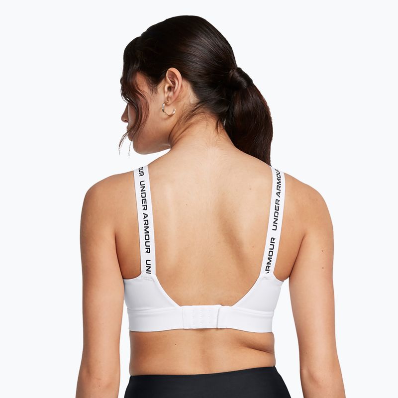 Training bra Under Armour Infinity High 2.0 white/black 2