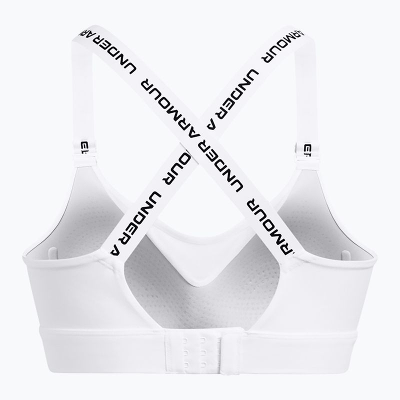 Training bra Under Armour Infinity High 2.0 white/black 4