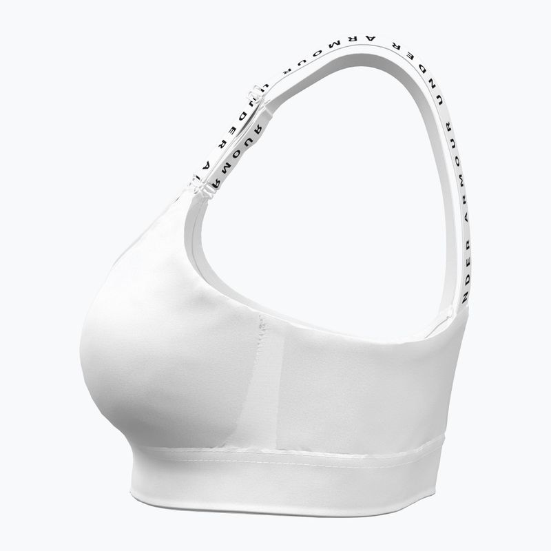 Under Armour Infinity Mid white/black training bra 4