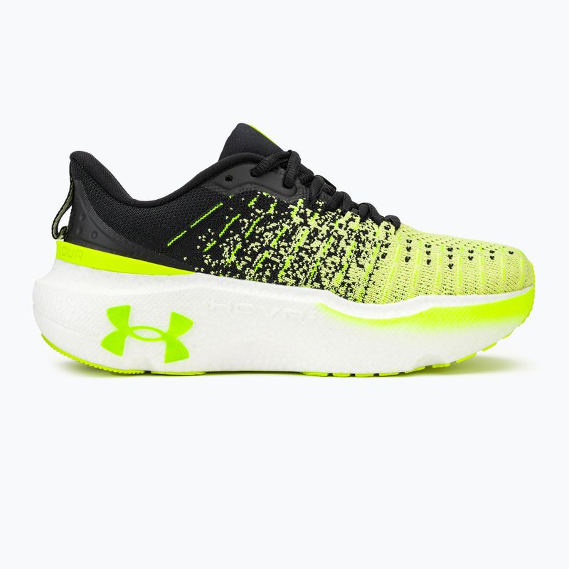 Under Armour Infinite Elite women's running shoes black/sonic yellow/high vis yellow 2