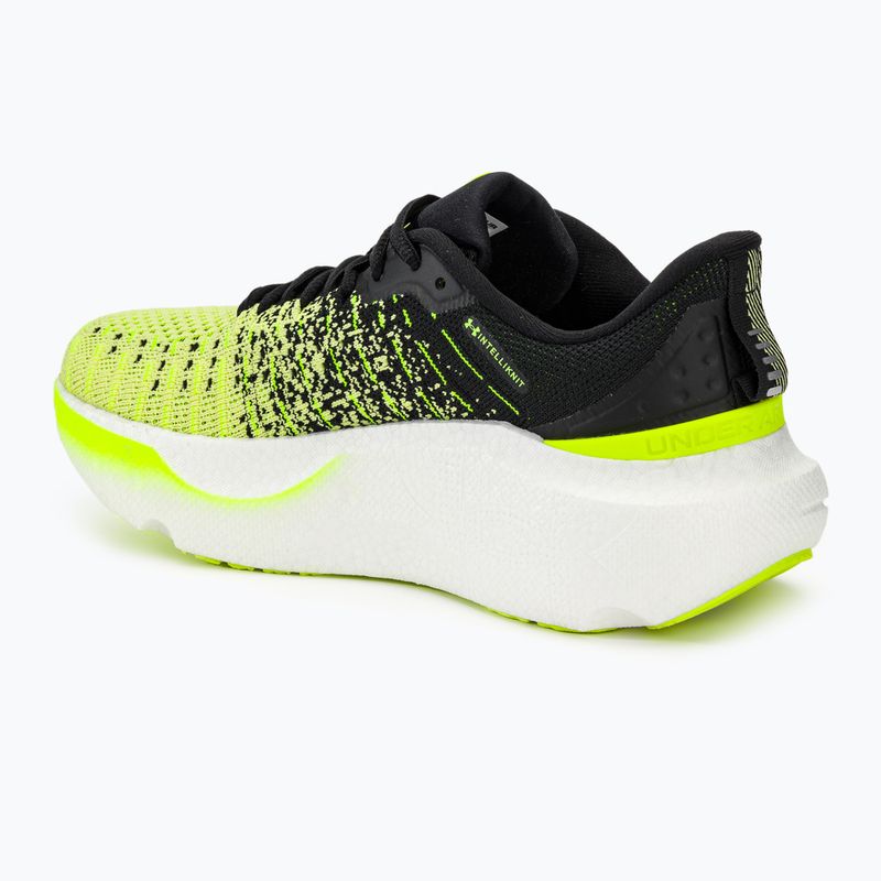 Under Armour Infinite Elite women's running shoes black/sonic yellow/high vis yellow 3