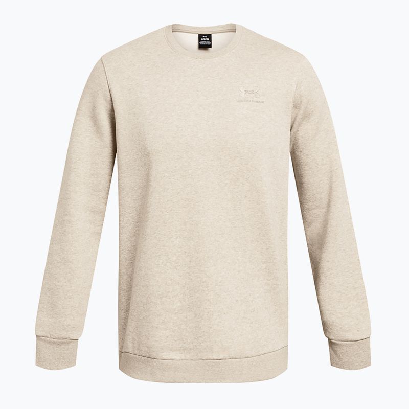 Men's Under Armour Essential Fleece Crew timberwolf taupe light hthr/timberwolf taupe 4