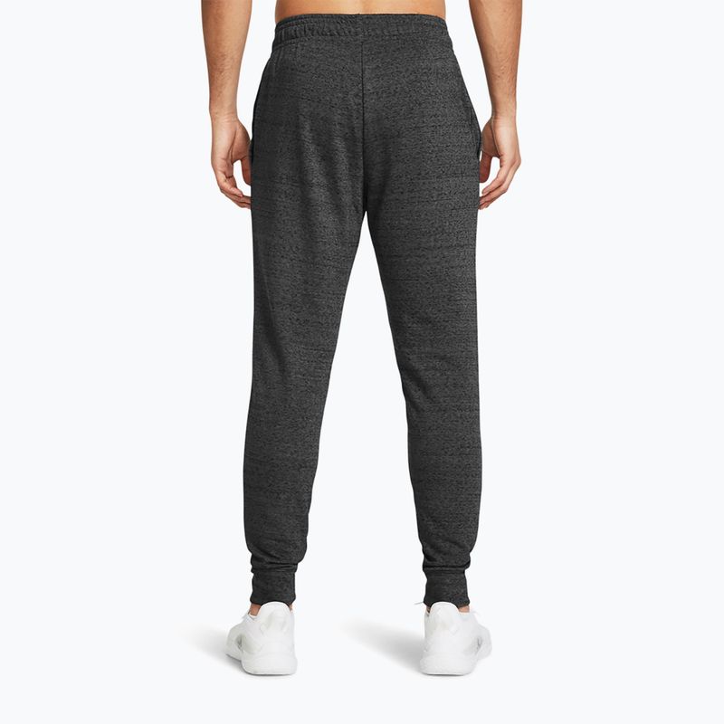 Men's trousers Under Armour Rival Terry Jogger castlerock light heather/onyx white 3