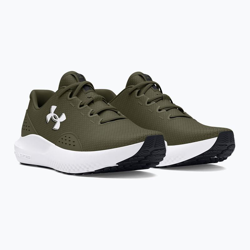 Men's running shoes Under Armour Charged Surge 4 marine green/marine green/white 3