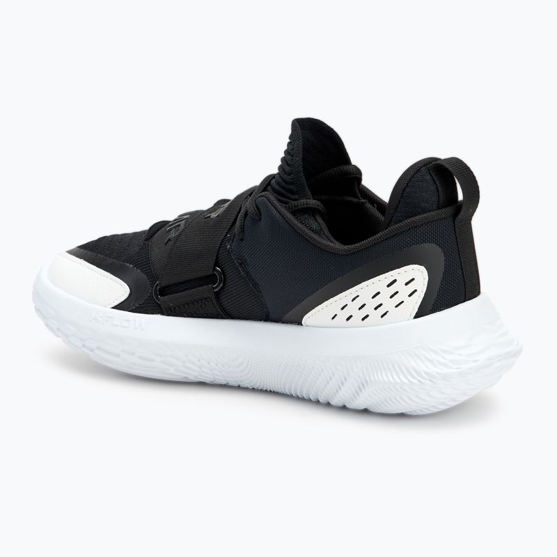 Under Armour Flow Futr X 4 black/white/black basketball shoes 3