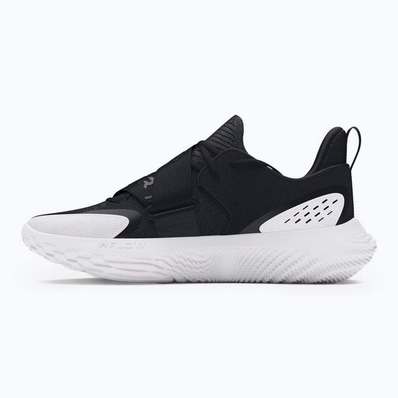 Under Armour Flow Futr X 4 black/white/black basketball shoes 2