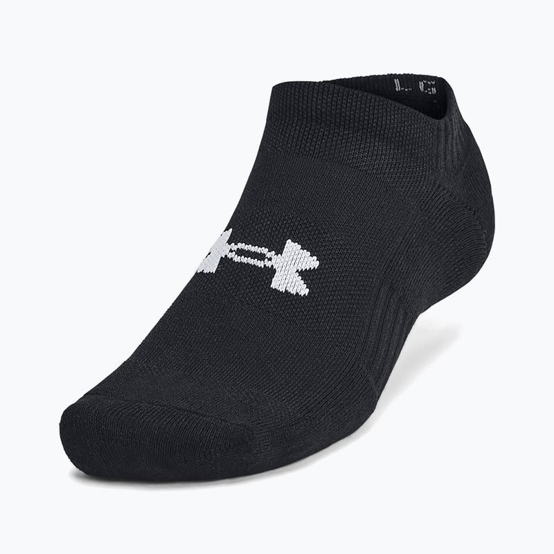 Socks Under Armour Training Cotton No Show 3 pairs black/black/white 6