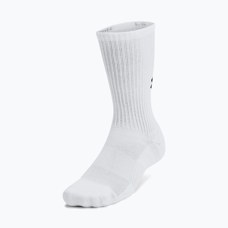 Socks Under Armour Training Cotton Crew 3 pairs white/white/black 2