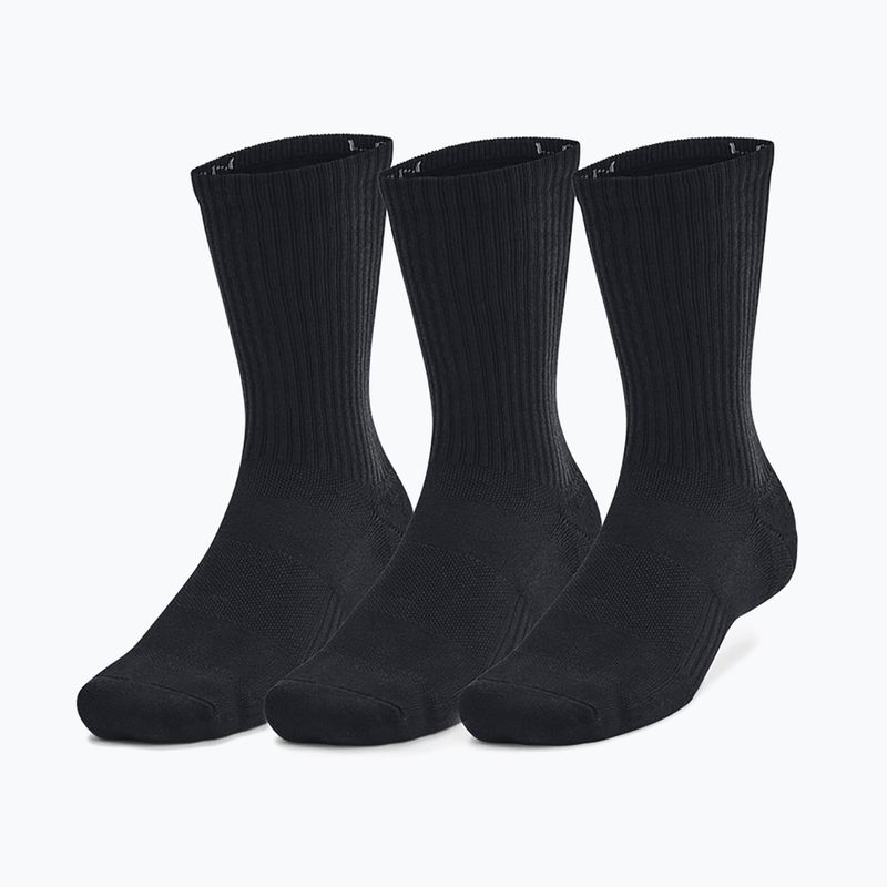 Socks Under Armour Training Cotton Crew 3 pairs black/black/white