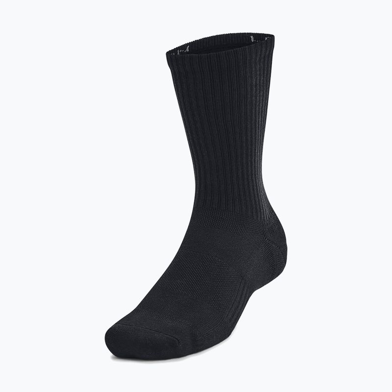 Socks Under Armour Training Cotton Crew 3 pairs black/black/white 2