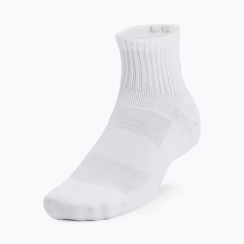 Socks Under Armour Training Cotton Quarter 3 pairs white/white/black 5