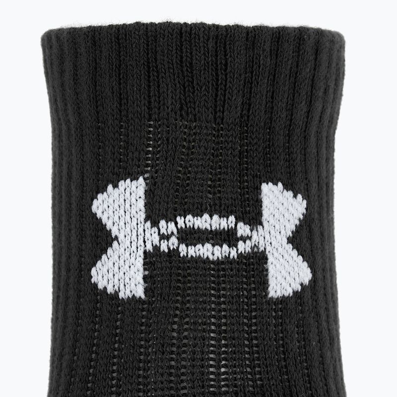 Socks Under Armour Training Cotton Quarter 3 pairs black/black/white 3