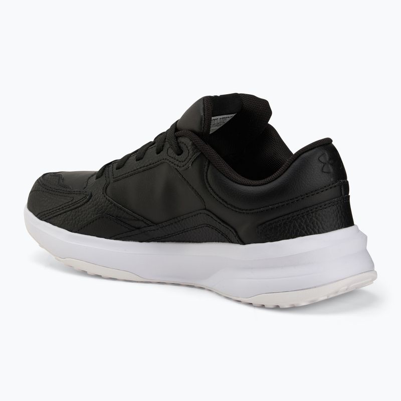 Men's training shoes Under Armour Edge Leather black/black/white 3