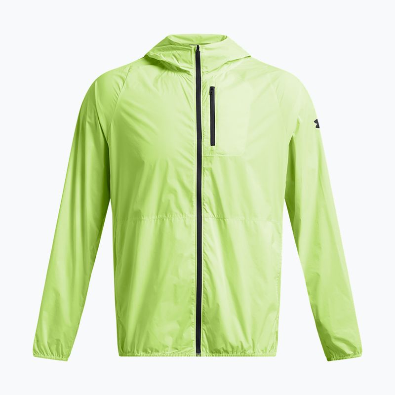 Under Armour Launch Lightweight morph green/tetra gray/black men's running jacket 3