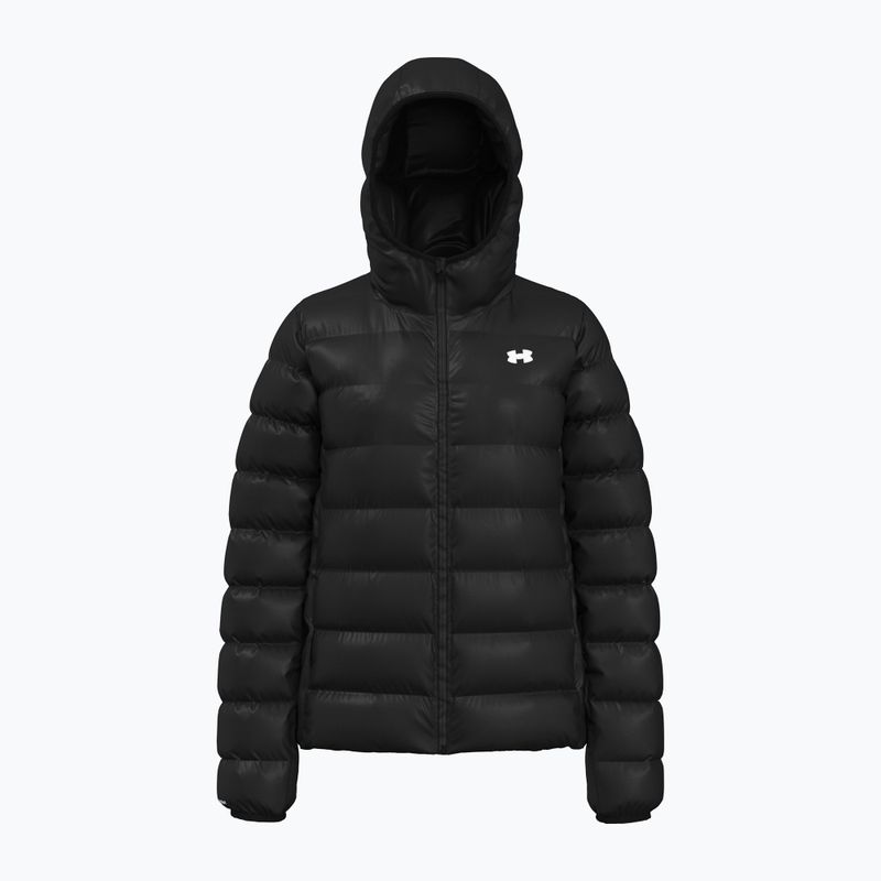 Women's Under Armour Legend Down Hooded jacket black/white