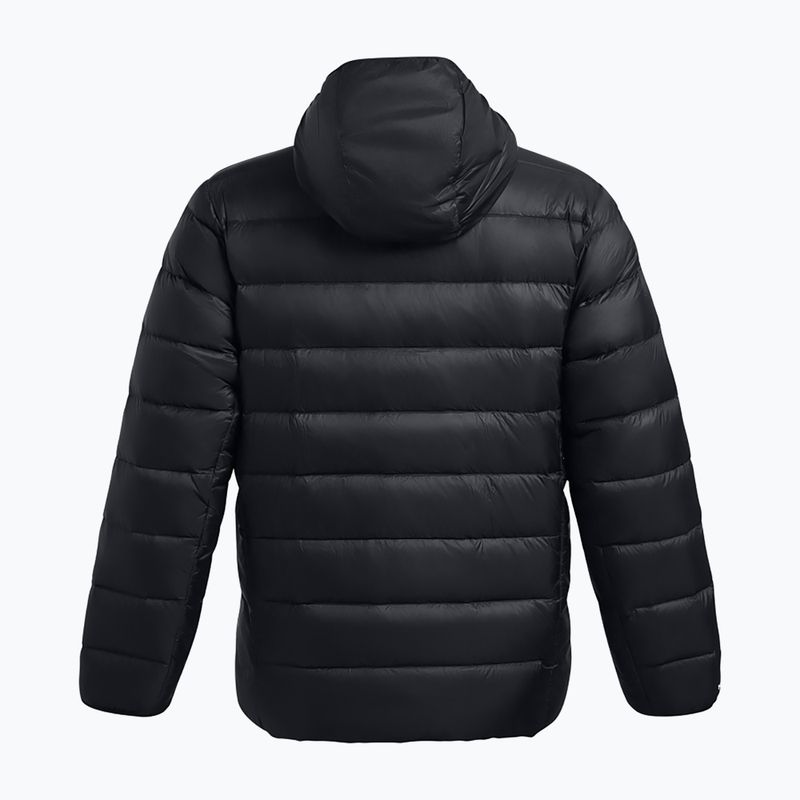 Men's Under Armour Legend Down Hooded jacket black/black/white 2