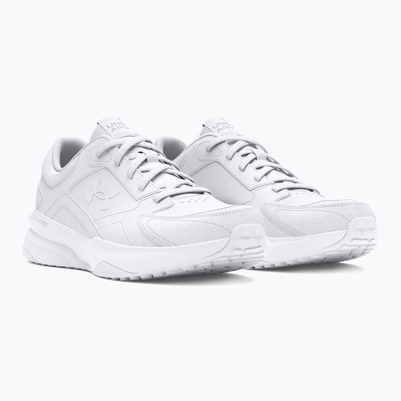 Women's training shoes Under Armour Edge Leather white/white/white 3