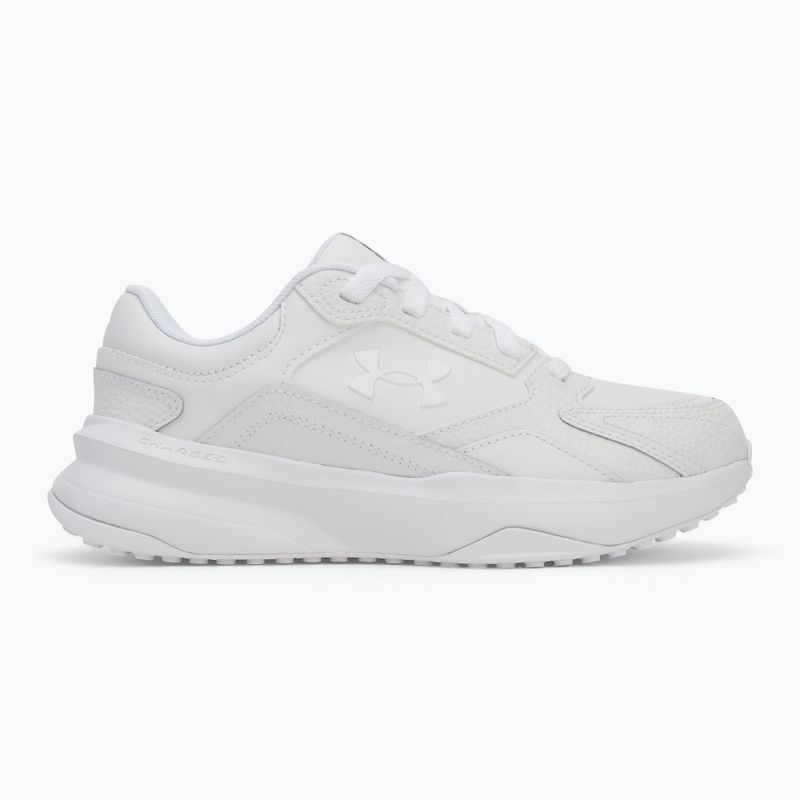 Women's training shoes Under Armour Edge Leather white/white/white 2