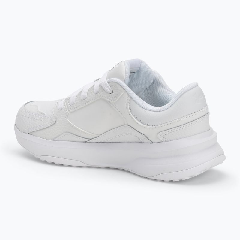 Women's training shoes Under Armour Edge Leather white/white/white 3