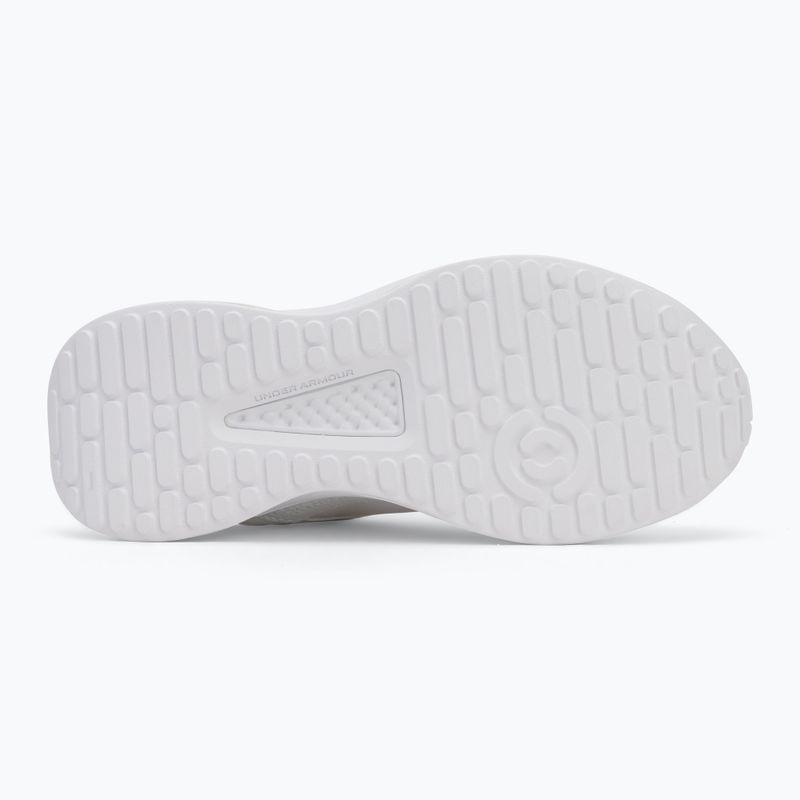Women's training shoes Under Armour Edge Leather white/white/white 4