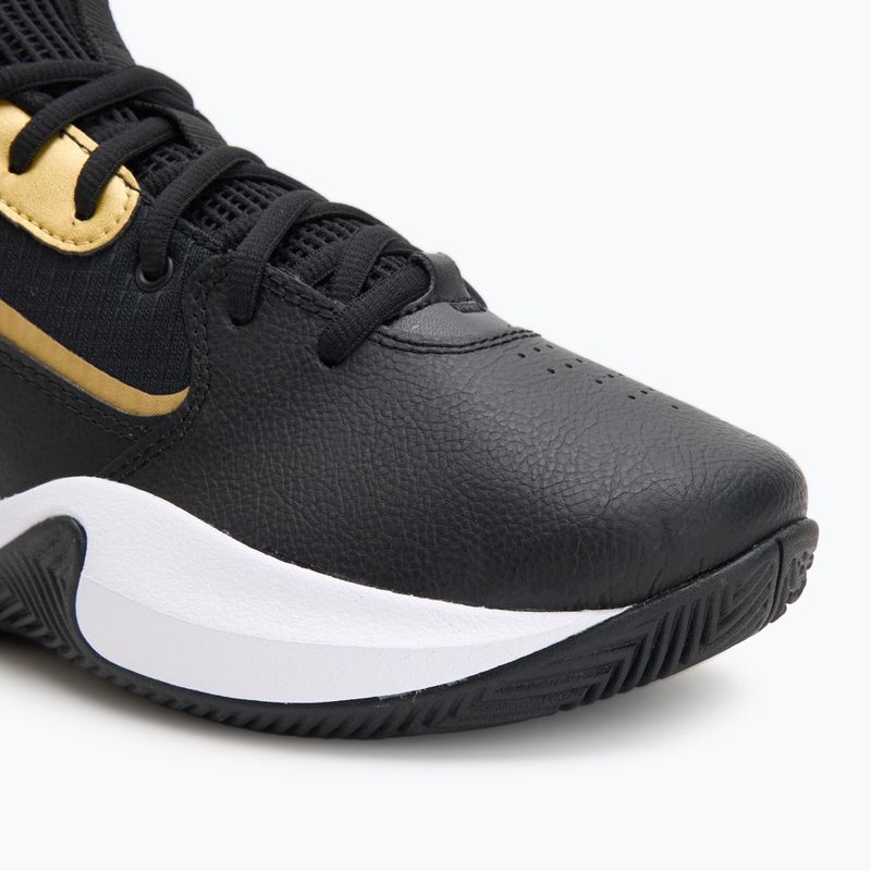 Under Armour Lockdown 7 basketball shoes black/black/metallic gold 7