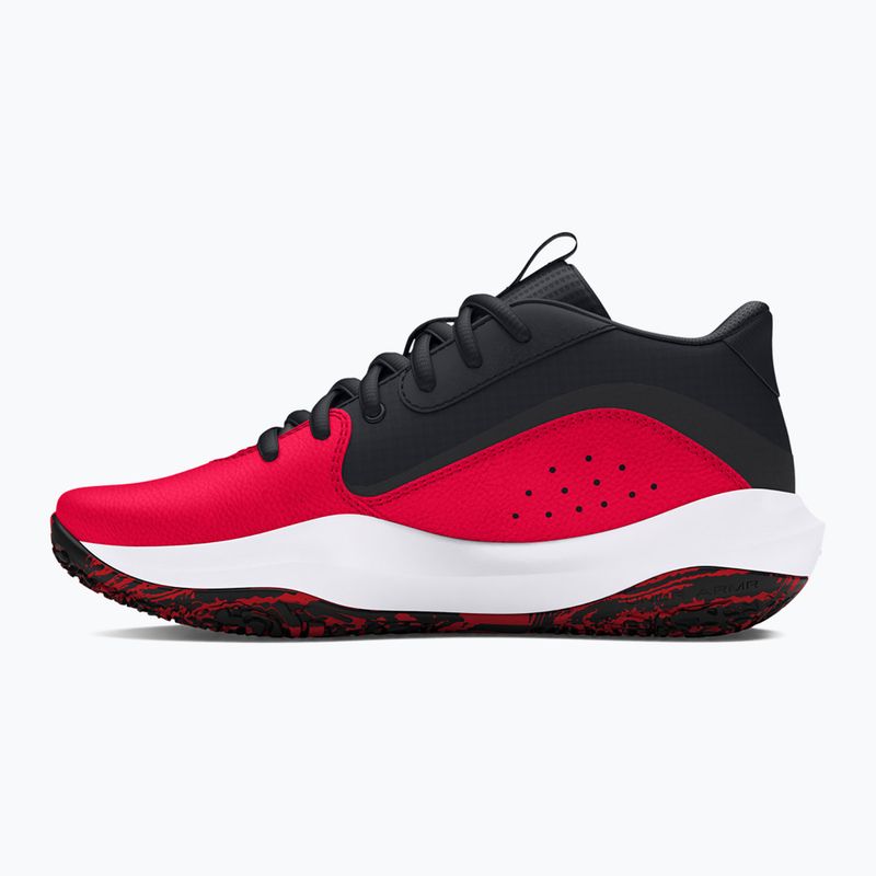 Under Armour GS Lockdown 7 red/black/white children's basketball shoes 10