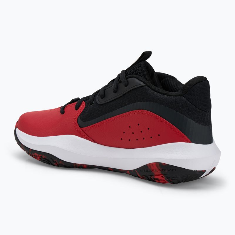 Under Armour Lockdown 7 red/black/white basketball shoes 3