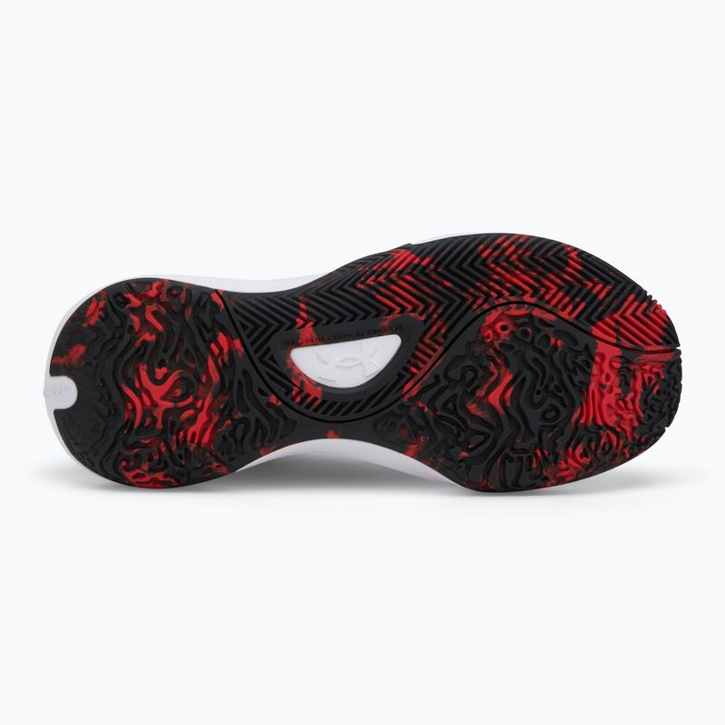 Under Armour Lockdown 7 red/black/white basketball shoes 4
