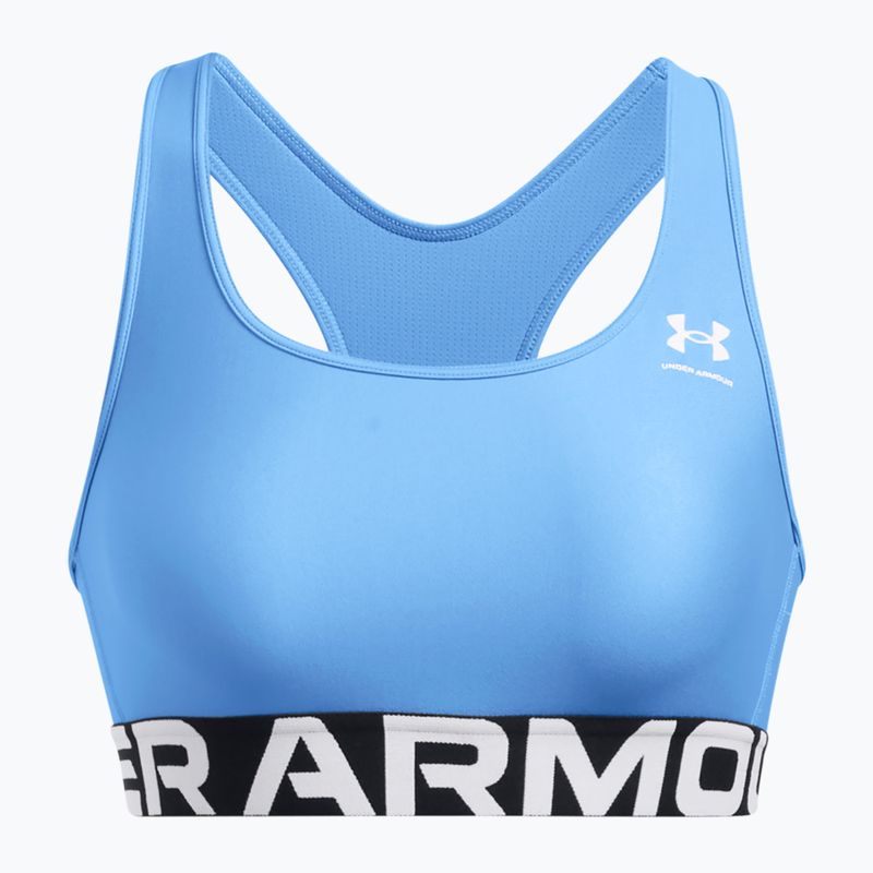 Under Armour HG Authentics Mid Branded horizon blue/white training bra 4