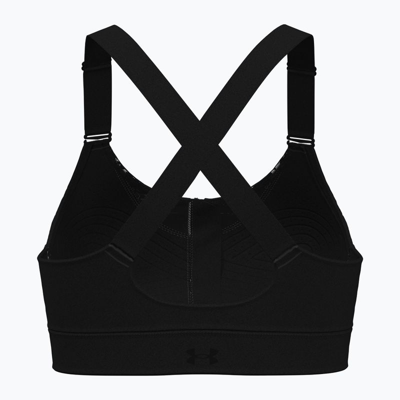 Under Armour Infinity High Zip 2.0 training bra black/black 2