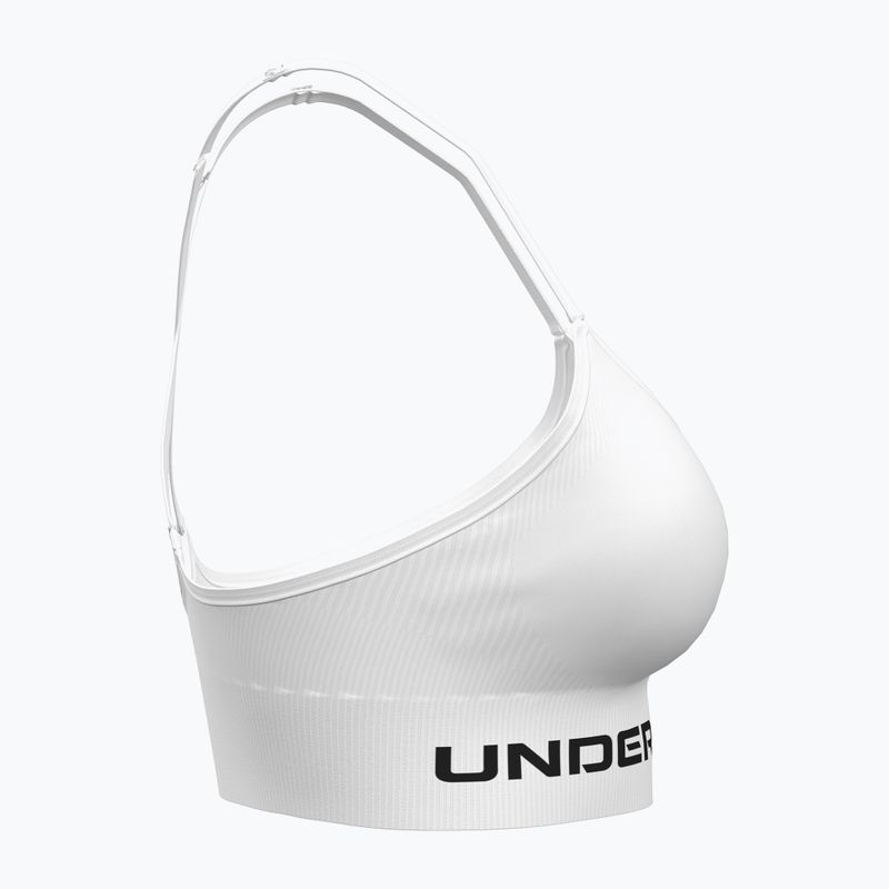 Training bra Under Armour Vanish Seamless Low white/black 3