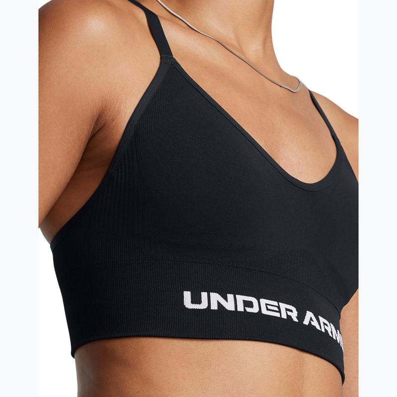 Training bra Under Armour Vanish Seamless Low black / white 3