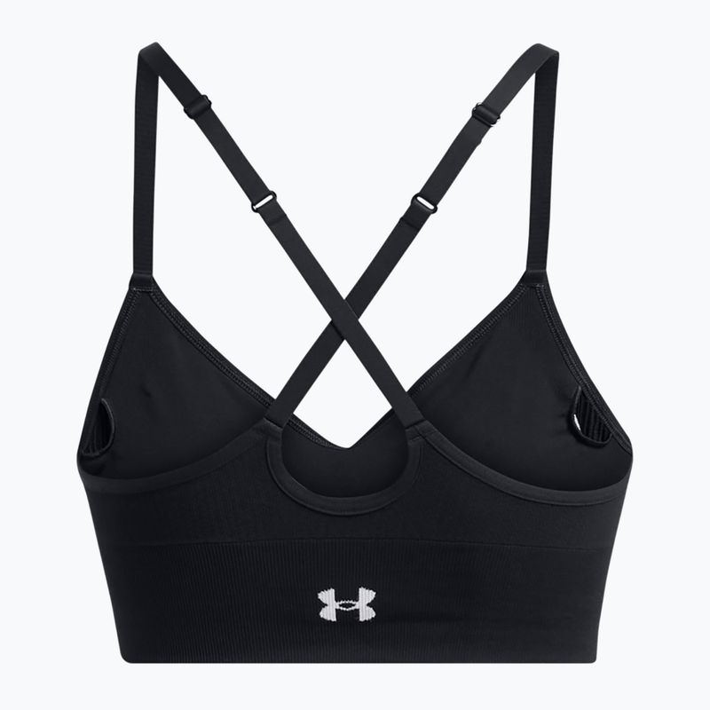 Training bra Under Armour Vanish Seamless Low black / white 5