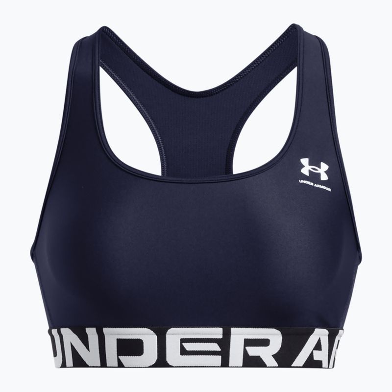 Under Armour HG Authentics Mid Branded midnight navy/white training bra 4