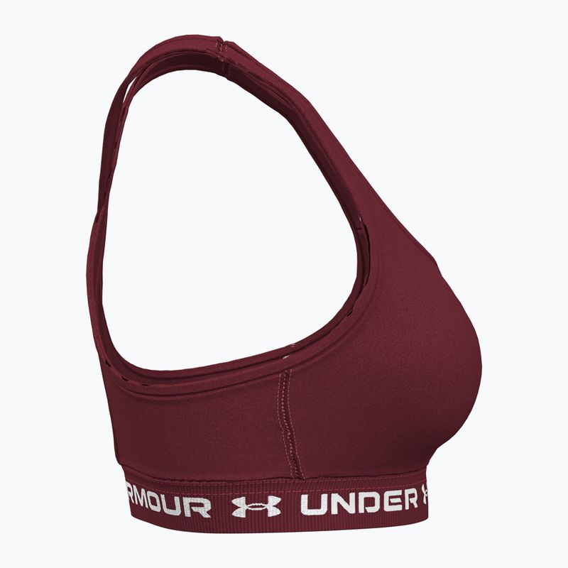 Under Armour Crossback Mid cardinal/cardinal training bra 3