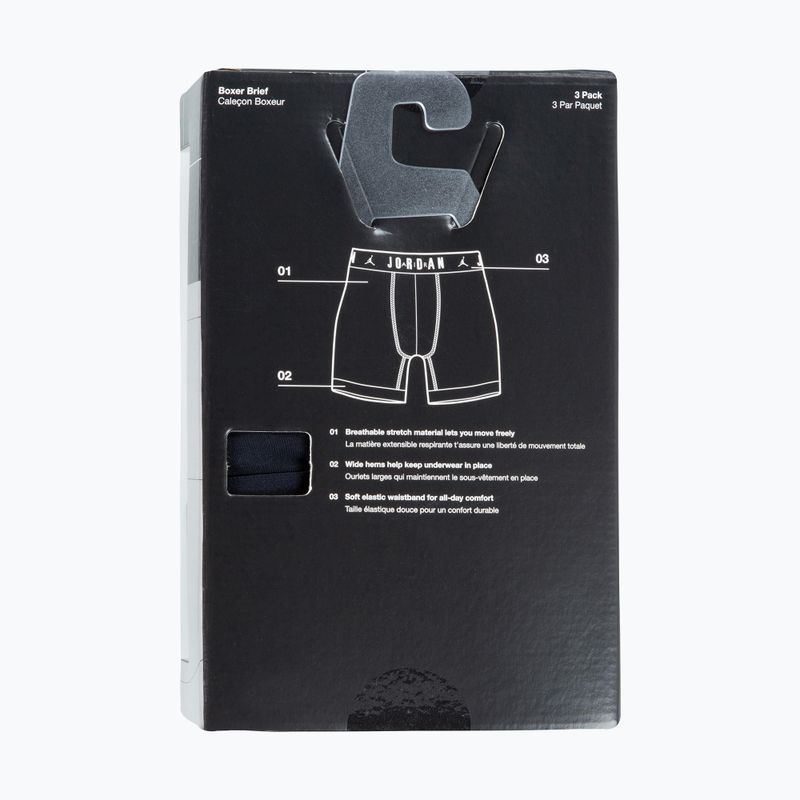 Men's boxers Jordan JHM Flight Cotton Core 3 pairs black 6