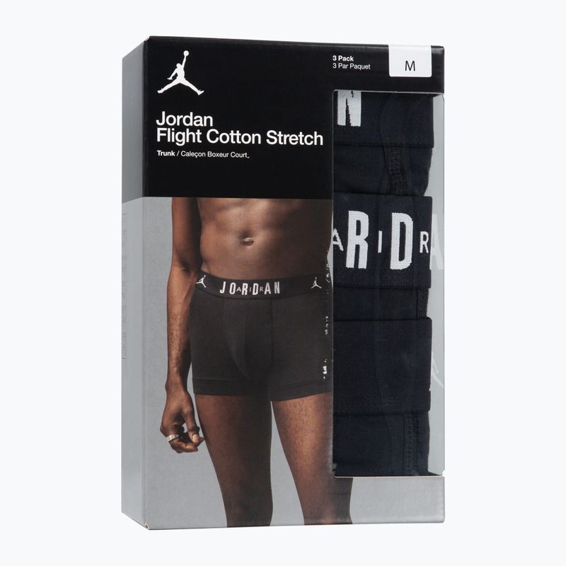 Men's boxers Nike Jrdan JHM Flight Cotton Trunk 3 pairs black 6