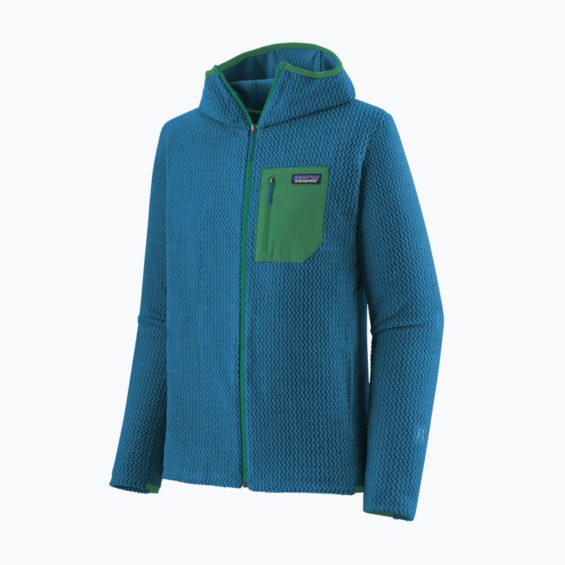 Men's Patagonia R1 Air Full-Zip vessel blue trekking sweatshirt 3