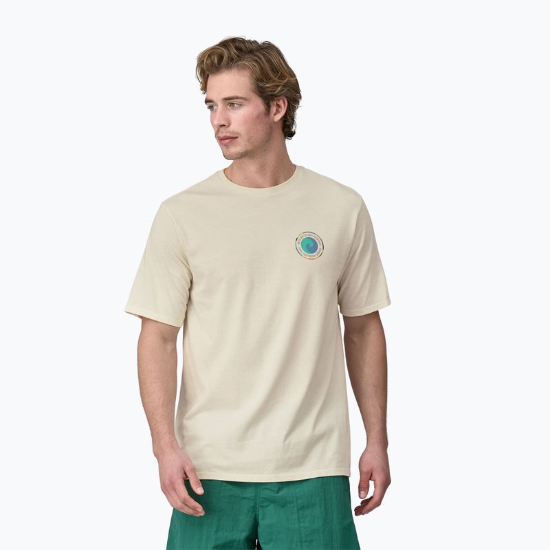 Patagonia men's Unity Fitz Responsibili birch white t-shirt