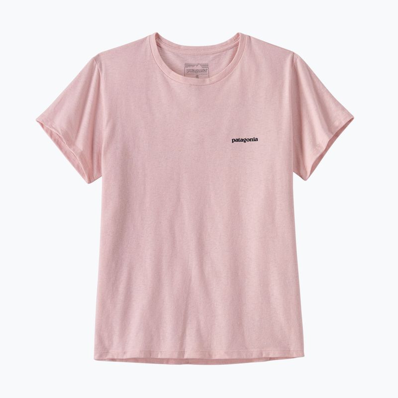 Women's Patagonia P-6 Logo Responsibili-Tee trekking t-shirt whisker pink 3
